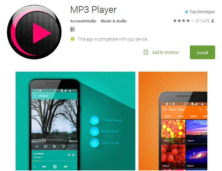 Music Downloader And Player App For Android