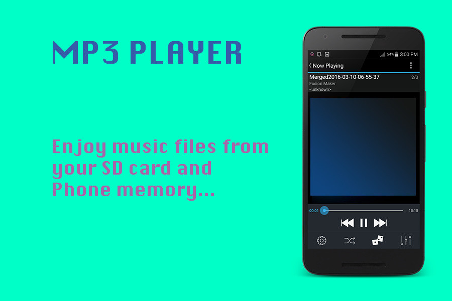 Music downloader and player app for android tablets
